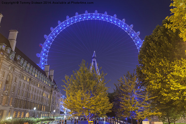 Illuminated London Eye Picture Board by Tommy Dickson