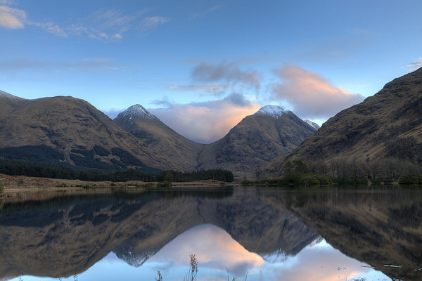Reflections of Glen Etive Picture Board by Tommy Dickson
