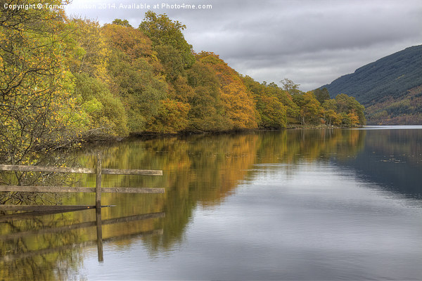 Tranquil Reflections of Loch Doine Picture Board by Tommy Dickson