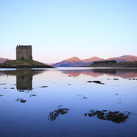 Buy canvas prints of Castle Stalker, Scotland. by Tommy Dickson