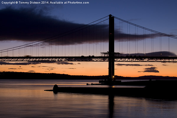 Forth Road Bridge Sunset Picture Board by Tommy Dickson