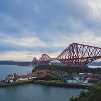 Buy canvas prints of Forth Rail Bridge North Queensferry by Tommy Dickson