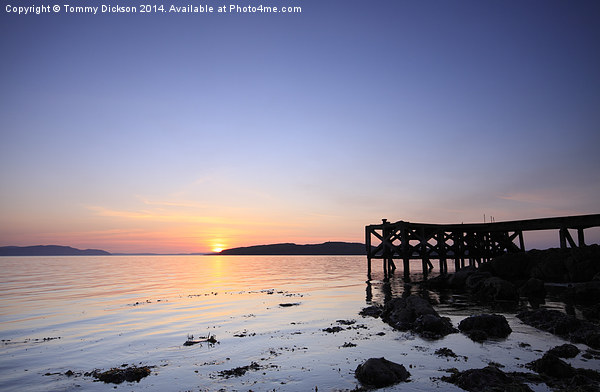 Golden Hour at Portencross Picture Board by Tommy Dickson