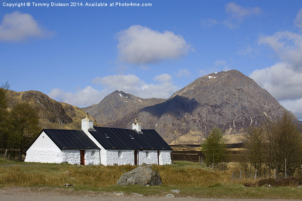 Buachaille Etive Mor and Blackrock Cottage Picture Board by Tommy Dickson