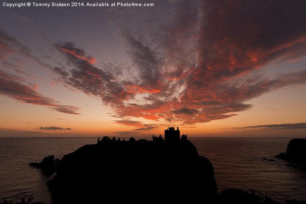 Epic sky over Dunnottar Castle Picture Board by Tommy Dickson