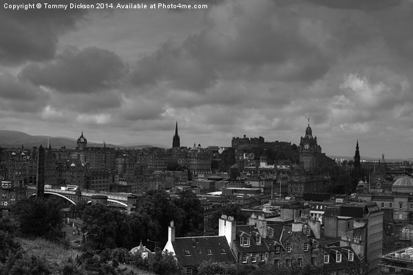 Edinburgh Skyline Picture Board by Tommy Dickson