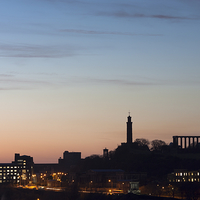 Buy canvas prints of Majestic Edinburgh Skyline by Tommy Dickson