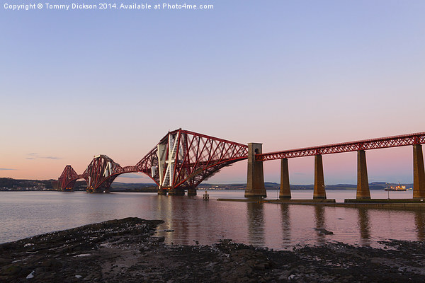 Forth Rail Bridge in Sunset Glory Picture Board by Tommy Dickson