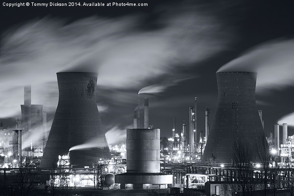 Grangemouth Oil Refinery, Scotland. Picture Board by Tommy Dickson