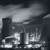 Buy canvas prints of Grangemouth Oil Refinery, Scotland. by Tommy Dickson
