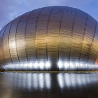 Buy canvas prints of Glasgow Imax by Tommy Dickson