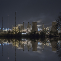 Buy canvas prints of Futuristic Industrial Haven by Tommy Dickson