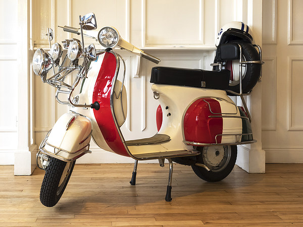 Retro Vespa 150 Super A Timeless Beauty Picture Board by Tommy Dickson