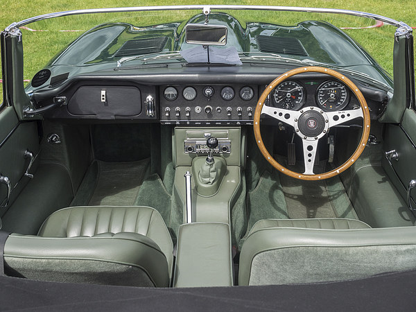 Jaguar E Type Interior Picture Board by Tommy Dickson