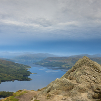 Buy canvas prints of  Ben A'an and Loch Katrine. by Tommy Dickson