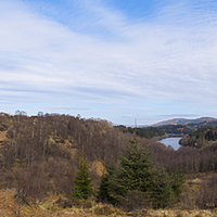 Buy canvas prints of Dukes Pass Panorama. by Tommy Dickson