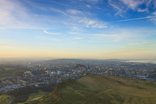  Edinburgh from Arthurs seat Picture Board by Tommy Dickson