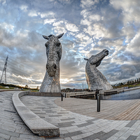 Buy canvas prints of  The Kelpies, Falkirk by Tommy Dickson