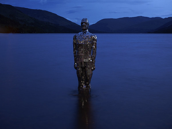 "Still" - The mirror man at Loch Earn, Scotland.  Picture Board by Tommy Dickson