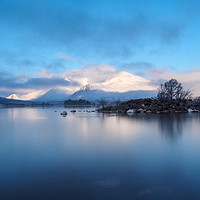 Buy canvas prints of Lochan Na H-Achlaise at dawn. by Tommy Dickson