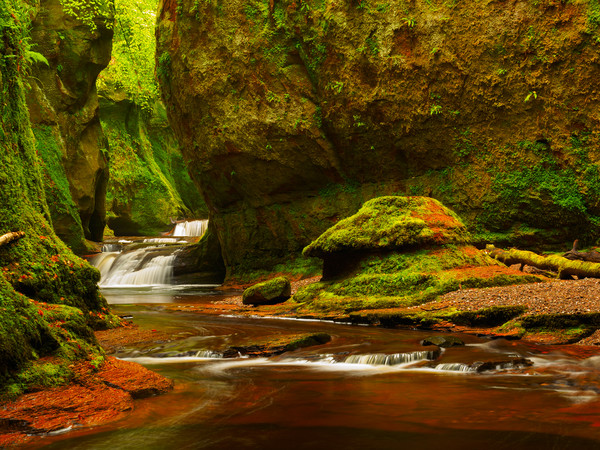 Finnich Glen, often known as the Devil's Pulpit Picture Board by Tommy Dickson