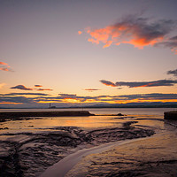 Buy canvas prints of Bo'ness harbour sunset. by Tommy Dickson