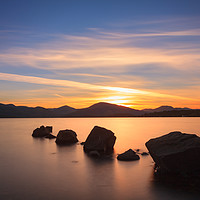 Buy canvas prints of Sunset at Loch Lomond. by Tommy Dickson