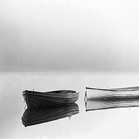 Buy canvas prints of Scots mist on Loch Rusky. by Tommy Dickson