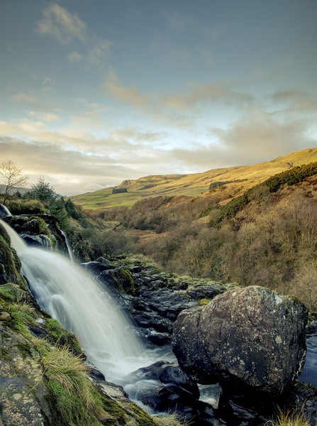Loup of Fintry waterfall in Central Scotland. Picture Board by Tommy Dickson