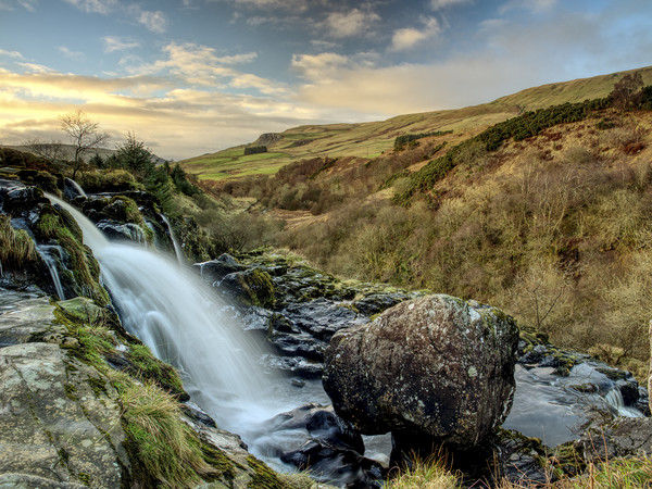 Loup of Fintry waterfall in Central Scotland. Picture Board by Tommy Dickson