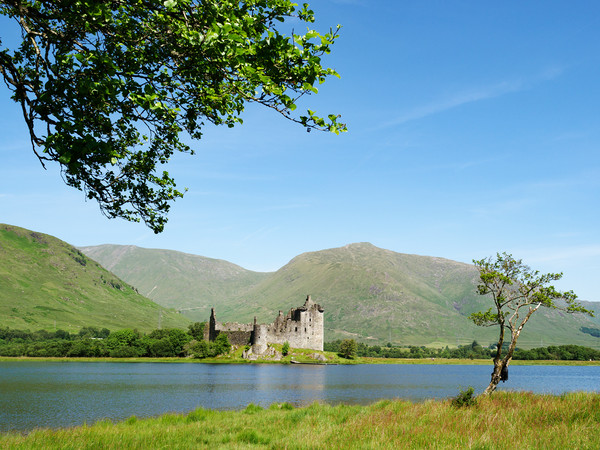 Loch Awe and Kilchurn Castle. Picture Board by Tommy Dickson