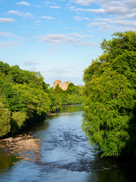 River Teith towards Doune Castle. Picture Board by Tommy Dickson