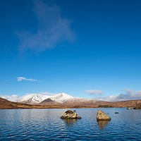 Buy canvas prints of Lochan na h-Achlaise, Rannoch Moor, Scotland. by Tommy Dickson