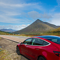 Buy canvas prints of Tesla Road Trip. by Tommy Dickson