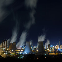 Buy canvas prints of Petrochemical Powerhouse Aglow by Tommy Dickson