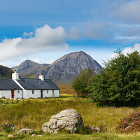 Buy canvas prints of Black Rock Cottage, Glen coe. by Tommy Dickson