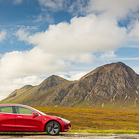 Buy canvas prints of Tesla Road Trip by Tommy Dickson