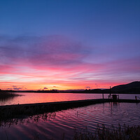 Buy canvas prints of Lake of Menteith Sunset by Tommy Dickson