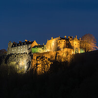 Buy canvas prints of Stirling Castle illuminated at night. by Tommy Dickson