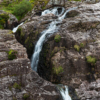Buy canvas prints of Glencoe Waterfall. by Tommy Dickson