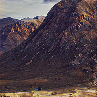 Buy canvas prints of Buachaille Etive Mor - Digital Art by Tommy Dickson