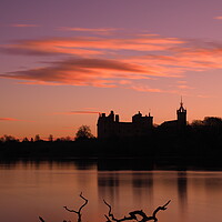 Buy canvas prints of Linlithgow Palace, Scotland at sunrise. by Tommy Dickson
