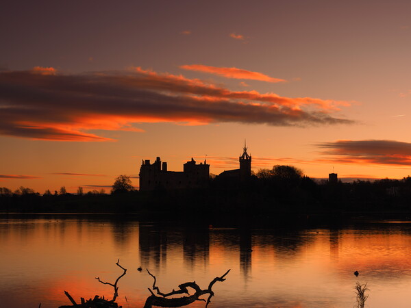 Linlithgow Loch, Scotland at sunrise. Picture Board by Tommy Dickson