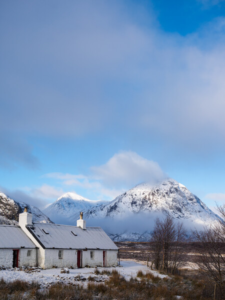 Black Rock Cottage and Buachaille Etive Mor. Picture Board by Tommy Dickson