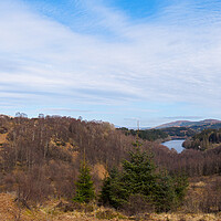 Buy canvas prints of Panoramic Trossachs by Tommy Dickson