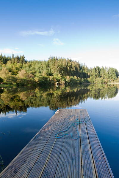 Loch Ard Jetty Picture Board by Tommy Dickson