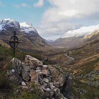 Buy canvas prints of The Ralston Cairn, Glen Coe, Scotland. by Tommy Dickson
