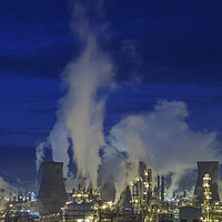 Buy canvas prints of Grangemouth Oil Refinery. by Tommy Dickson