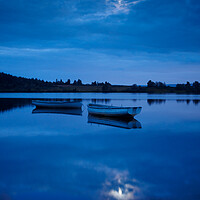 Buy canvas prints of Moonlit Loch Rusky. by Tommy Dickson
