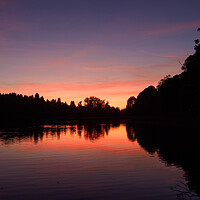 Buy canvas prints of Callendar Park Sunset. by Tommy Dickson